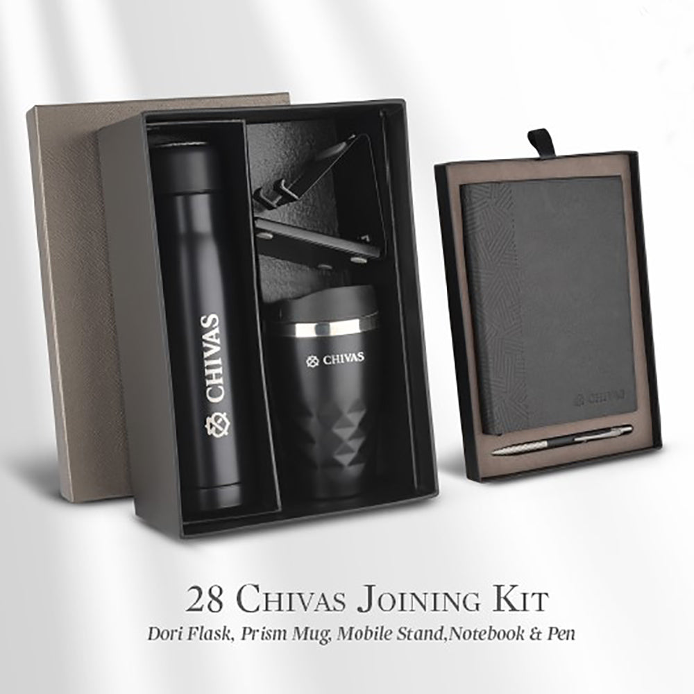 Flask, Mug, Mobile Stand, Notebook & Pen | Employee Joining Kit | Corporate Gifts | Festival Gifting | Ministry of Cakes
