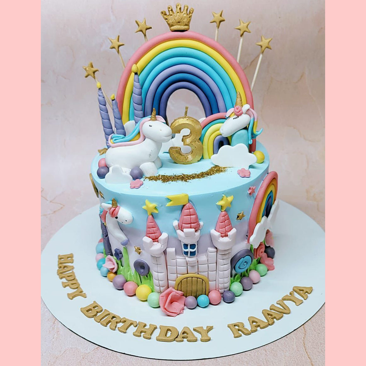 Rainbow Unicorn Designer Cake | Ministry of Cakes