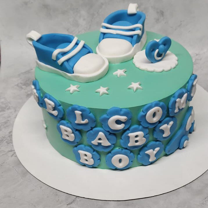 Welcome Baby Boy Designer Cake | Ministry of Cakes