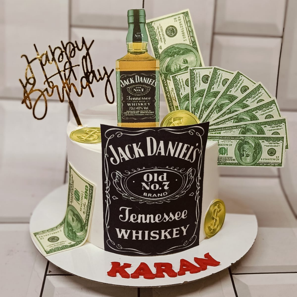 Jack Daniel’s Whisky Themed Designer Cake | Ministry of Cakes