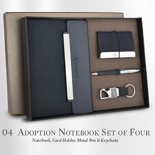 Notebook, Card Holder, Keychain & Pen | Employee Joining Kit | Corporate Gifts | Festival Gifting | Ministry of Cakes