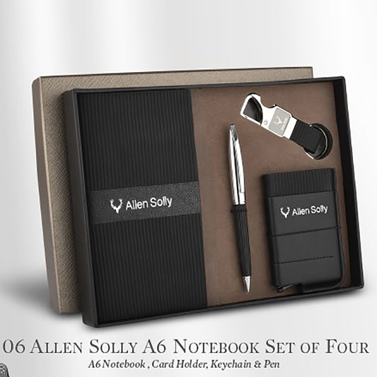 A6 Notebook, Card Holder, Keychain & Pen | Employee Joining Kit | Corporate Gifts | Festival Gifting | Ministry of Cakes