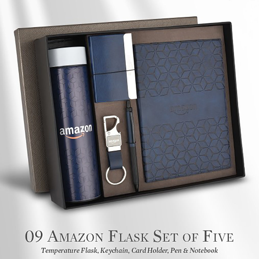 Flask, Keychain, Card Holder, Pen & Notebook | Employee Joining Kit | Corporate Gifts | Festival Gifting | Ministry of Cakes