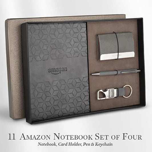 Notebook, Card Holder, Keychain & Pen | Employee Joining Kit | Corporate Gifts | Festival Gifting | Ministry of Cakes