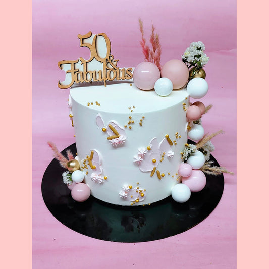 50th Anniversary Designer Cake | Ministry of Cakes