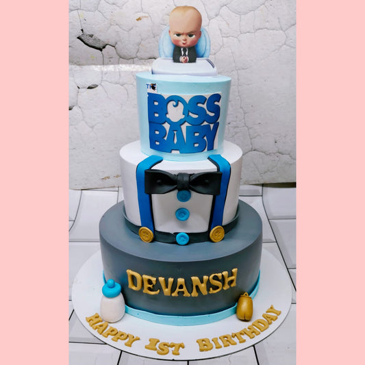 Boss Baby Themed Cake – Cartoon Birthday Designer Cake | Ministry of Cakes