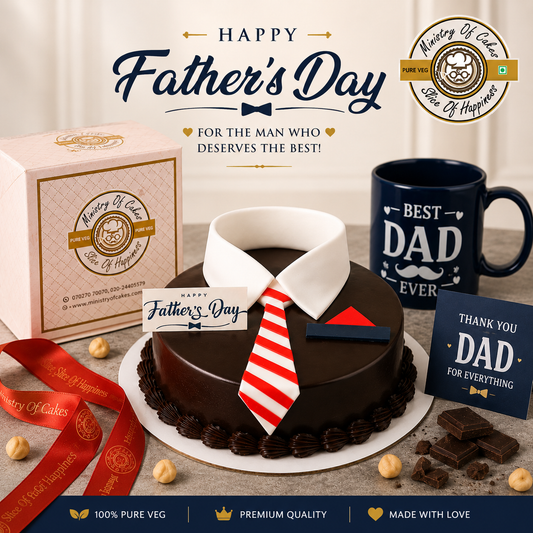 Best Dad Ever Father's Day Chocolate Truffle Cake