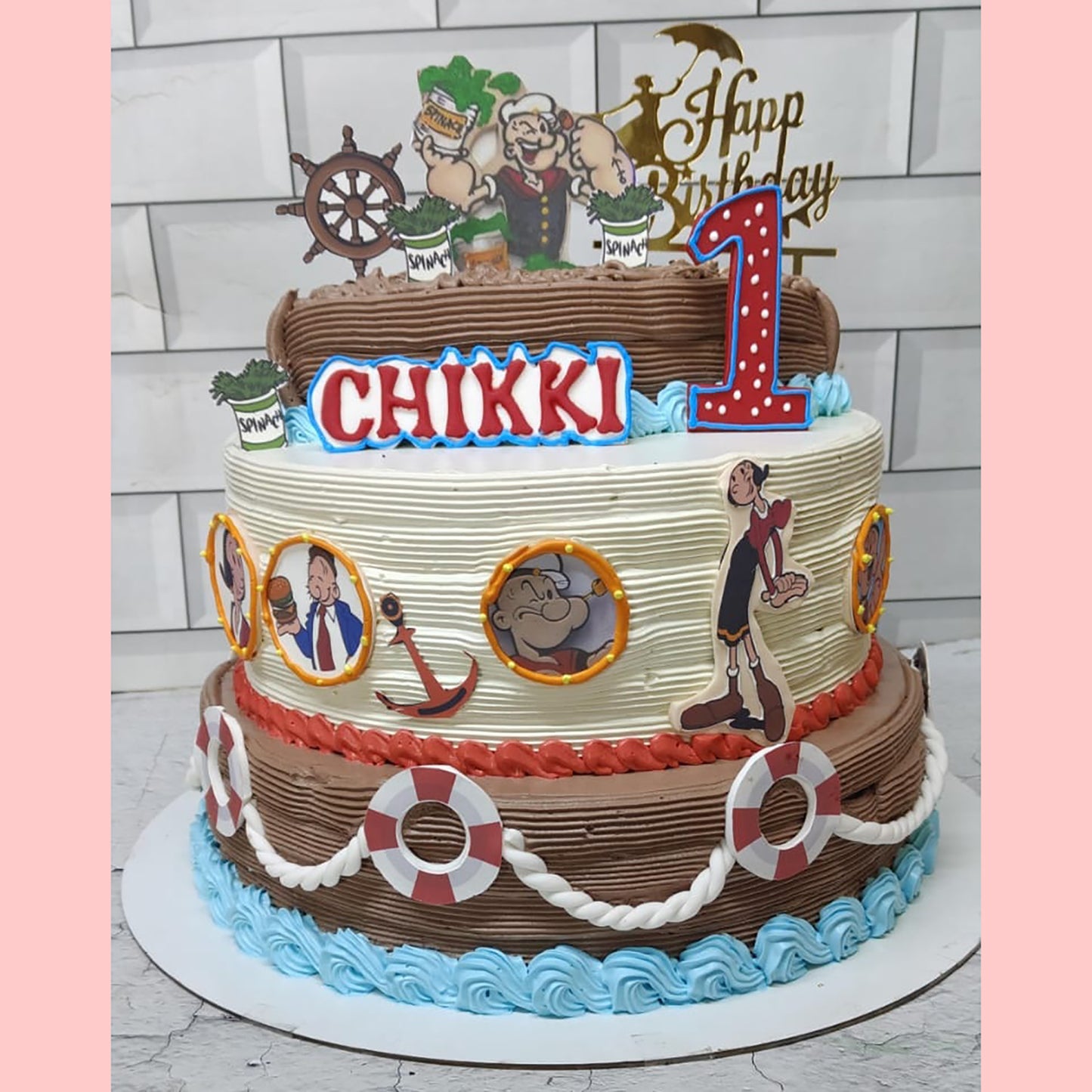 Popeye Designer Cake – Cartoon Theme Celebration Cake | Ministry of Cakes