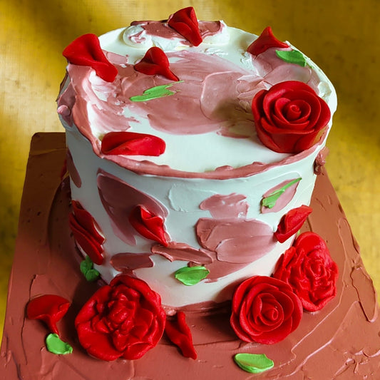 Rose Designer Cake – Elegant Floral Celebration Cake | Ministry of Cakes