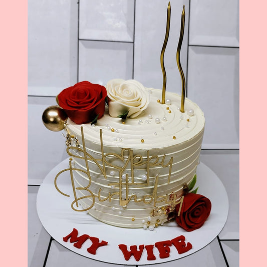 Rose Luxury Cake – Premium Floral Celebration Cake | Ministry of Cakes